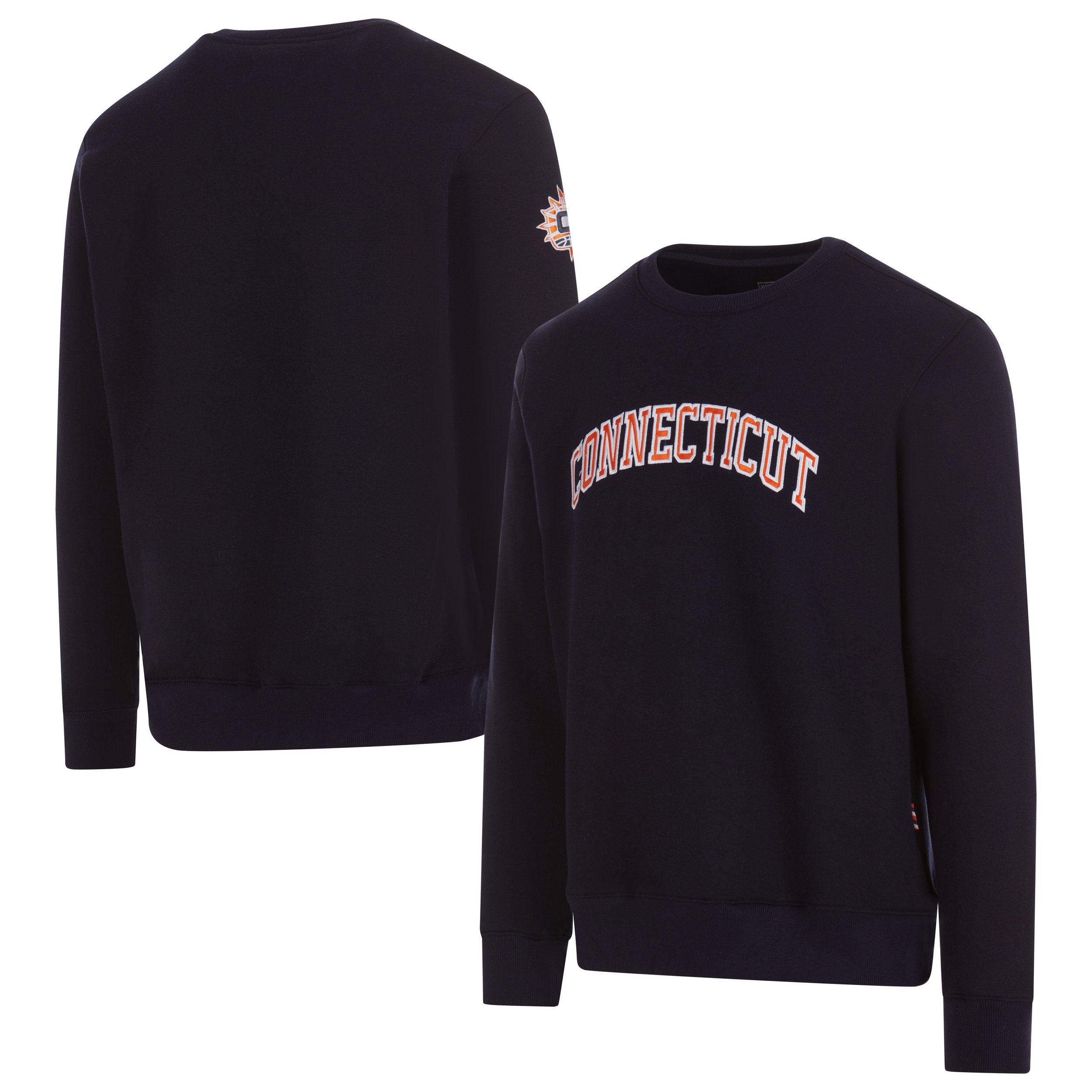 Connecticut Sun Satin Applique Core Crew