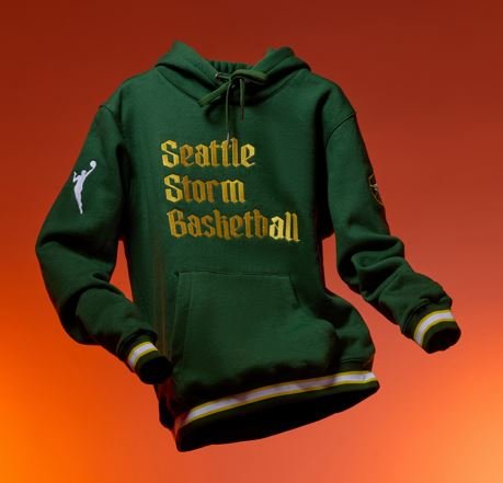 Seattle Storm Retro Hoodie Green